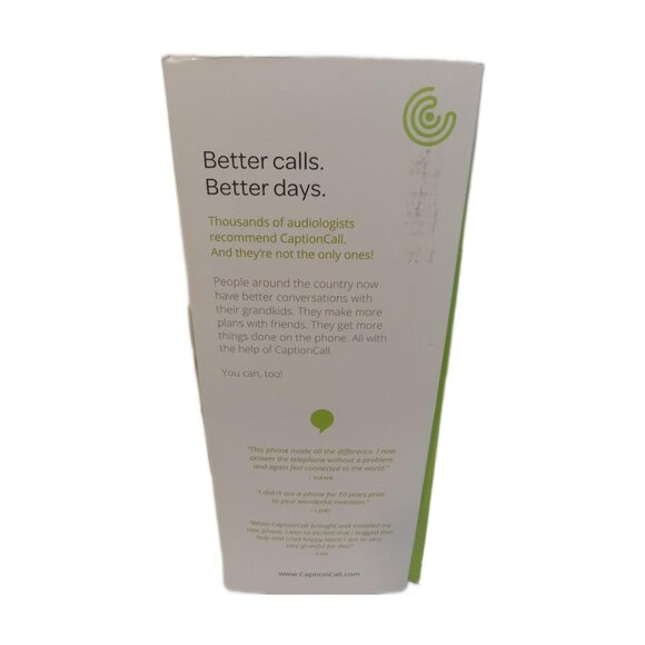 Caption Call Phone 78T Black Hearing Impaired Touch Screen Ethernet Tested - Picture 9 of 16